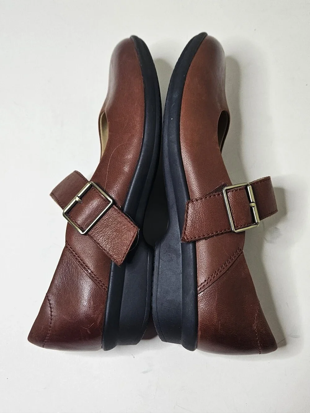 Dansko Collette Mary Jane Russet Burnished Nubuck Brown Women's 37 7